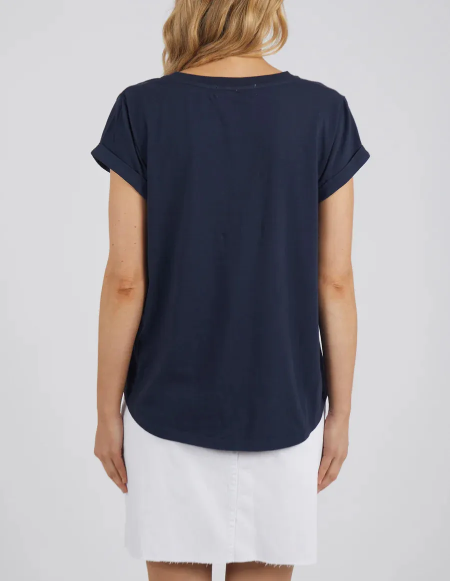 Foxwood II MANLY V Tee - navy