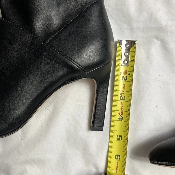 Franco Sarto Callie 2 heels boots over the knee shoes size 7 black leather nwob