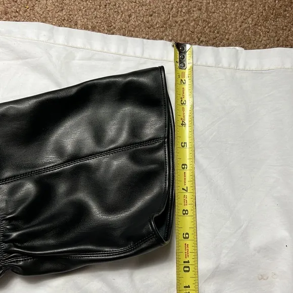 Franco Sarto Callie 2 heels boots over the knee shoes size 7 black leather nwob