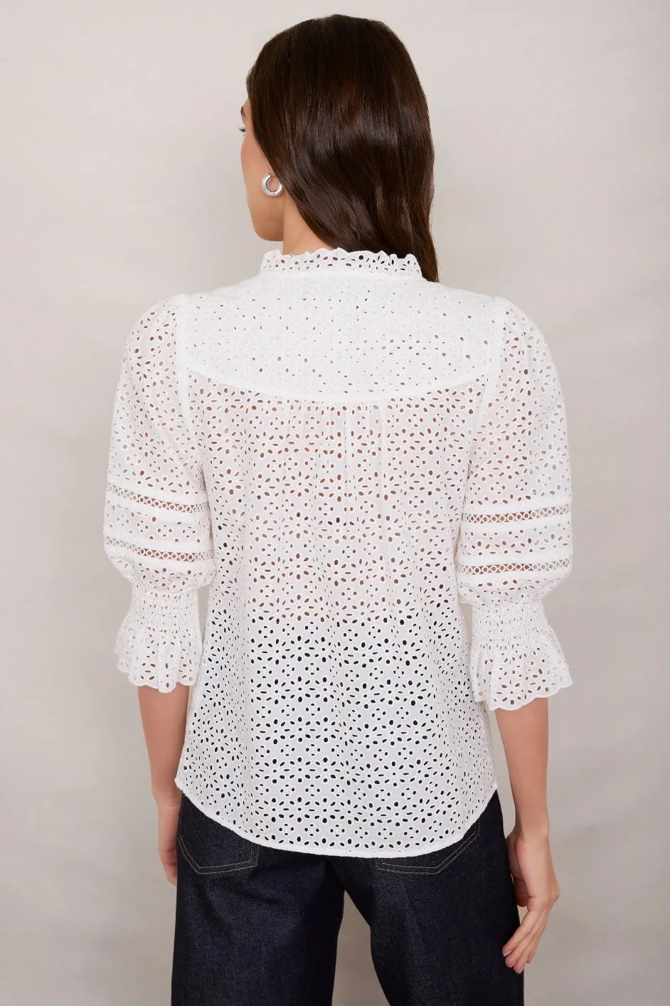 Frankie Blouse - Ivory Broderie