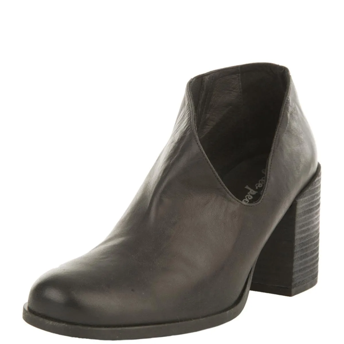 Free People Terrah Black Heeled Booties Black