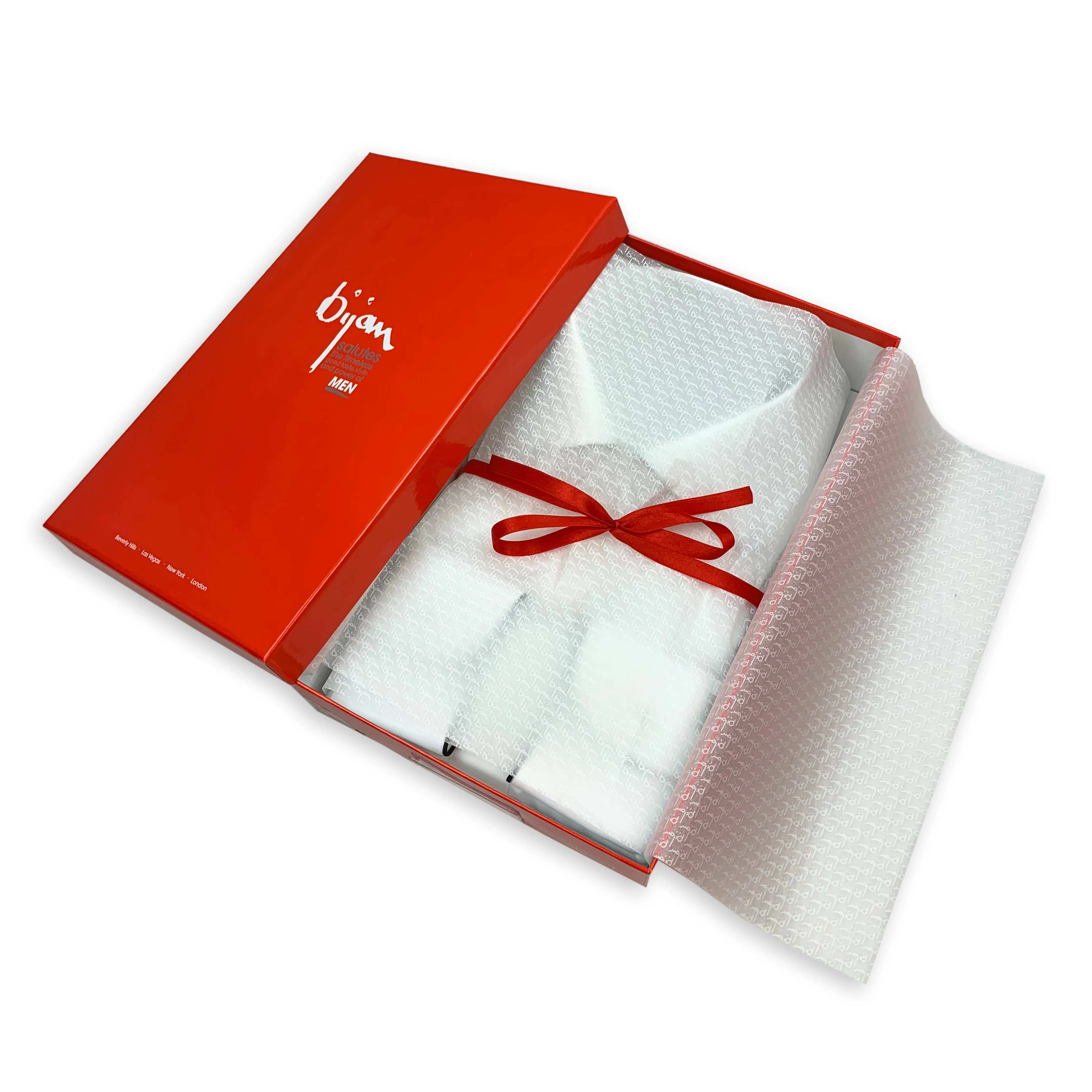 French Cuff Dress Shirt with Grey Piping Detail