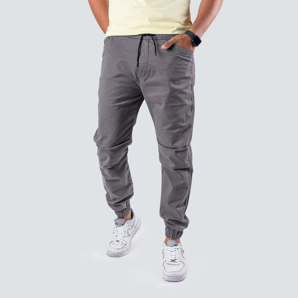 Gabardine Jogger . Dark Gray