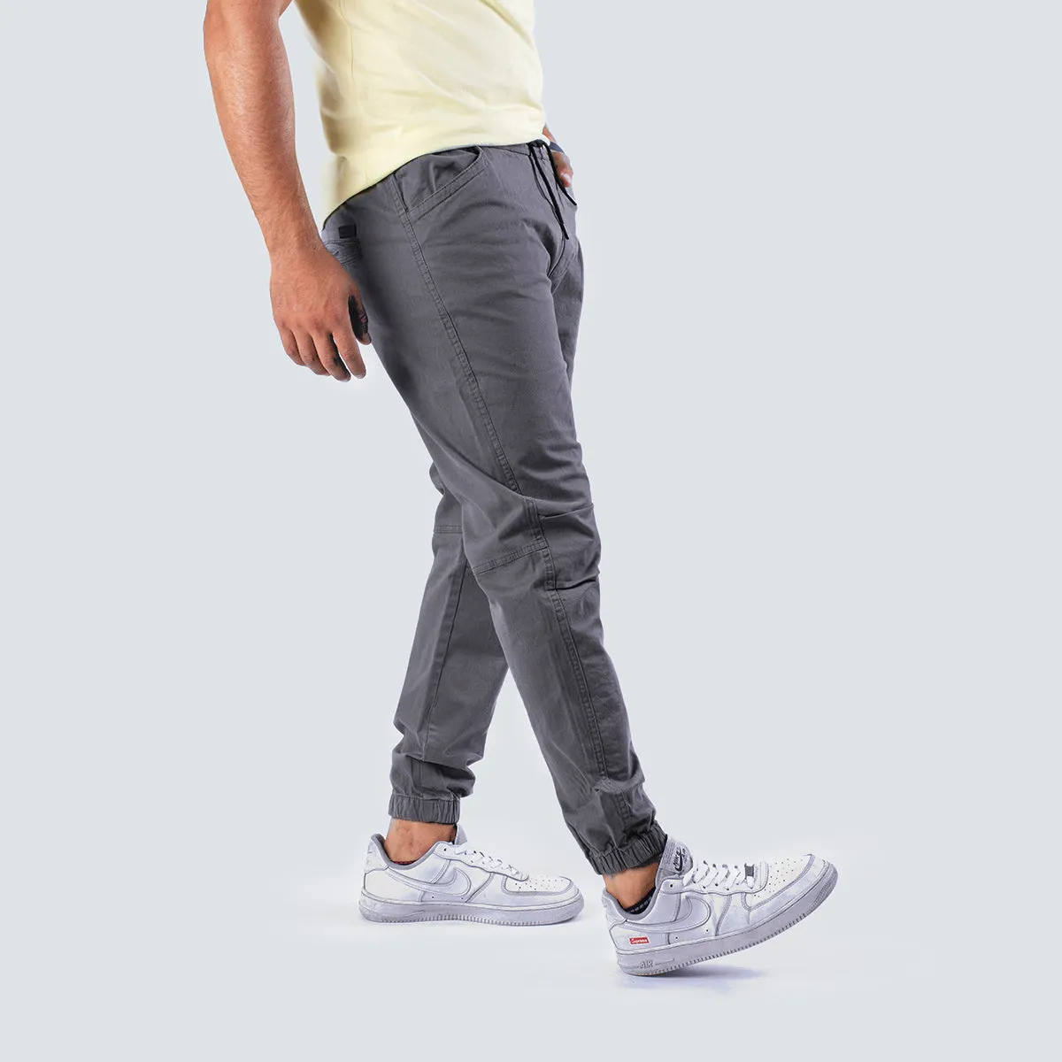 Gabardine Jogger . Dark Gray
