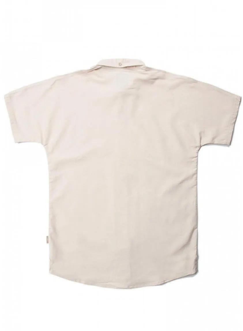 Galo Short Sleeve Buttondown Shirt Tan