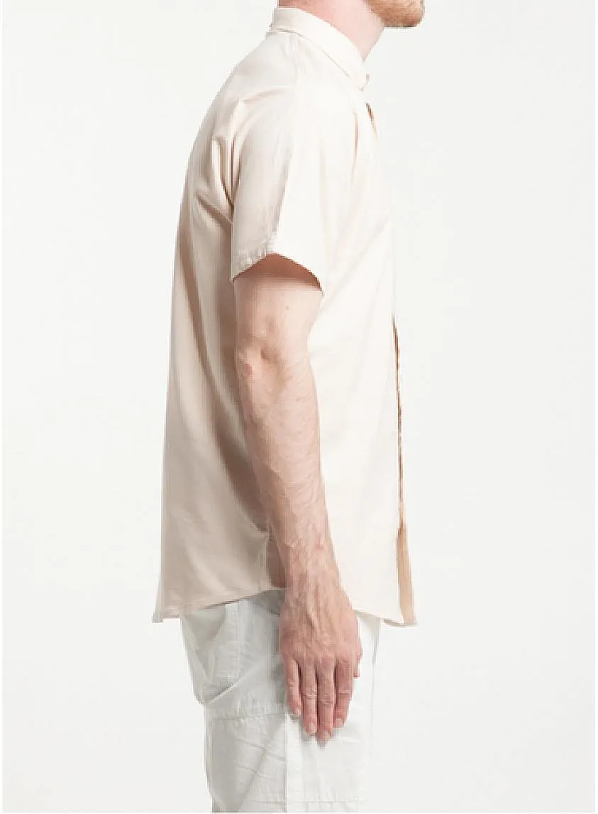 Galo Short Sleeve Buttondown Shirt Tan