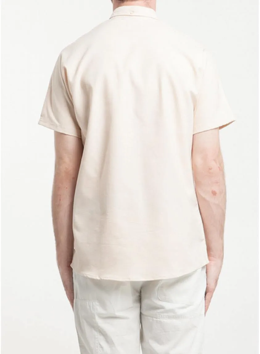 Galo Short Sleeve Buttondown Shirt Tan