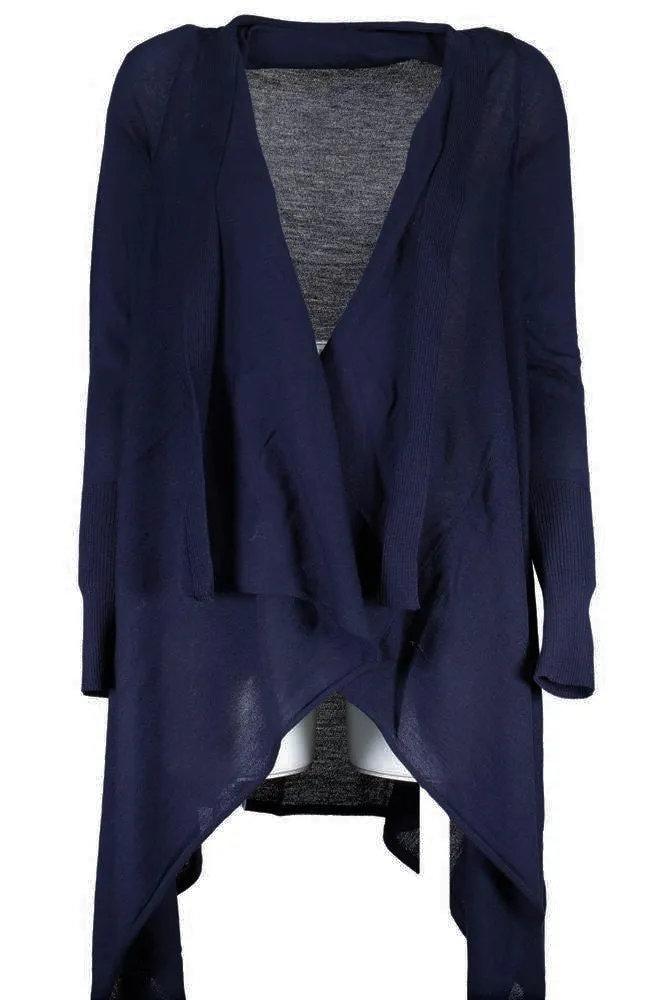 Gant Women's Fine Merino Wrap Cardigan (482531), Marine, Small