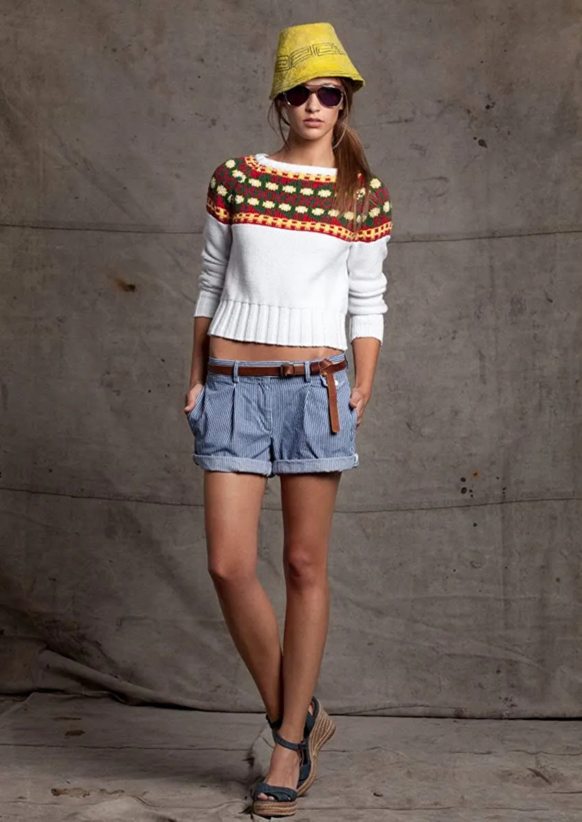 GANT Women's White The MB Guayaquil Sweater 480017 Size L $180 NWT