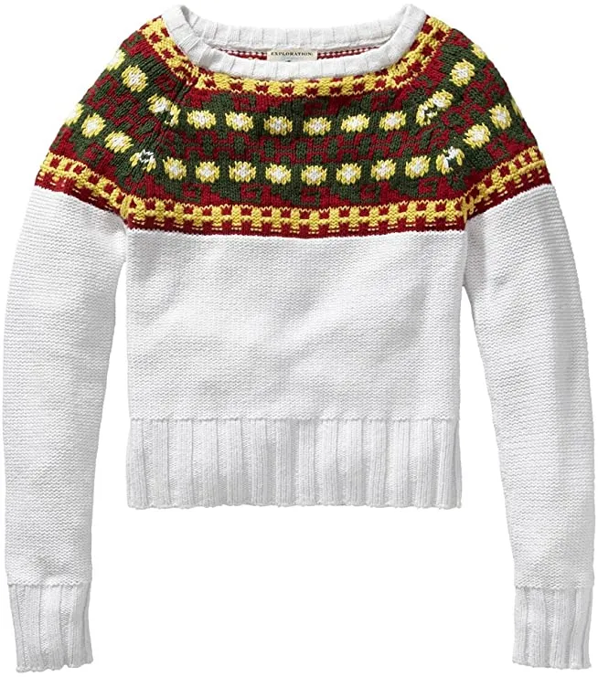 GANT Women's White The MB Guayaquil Sweater 480017 Size L $180 NWT