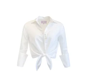 Garcon Shirt - Cotton Stretch Poplin -Optic White