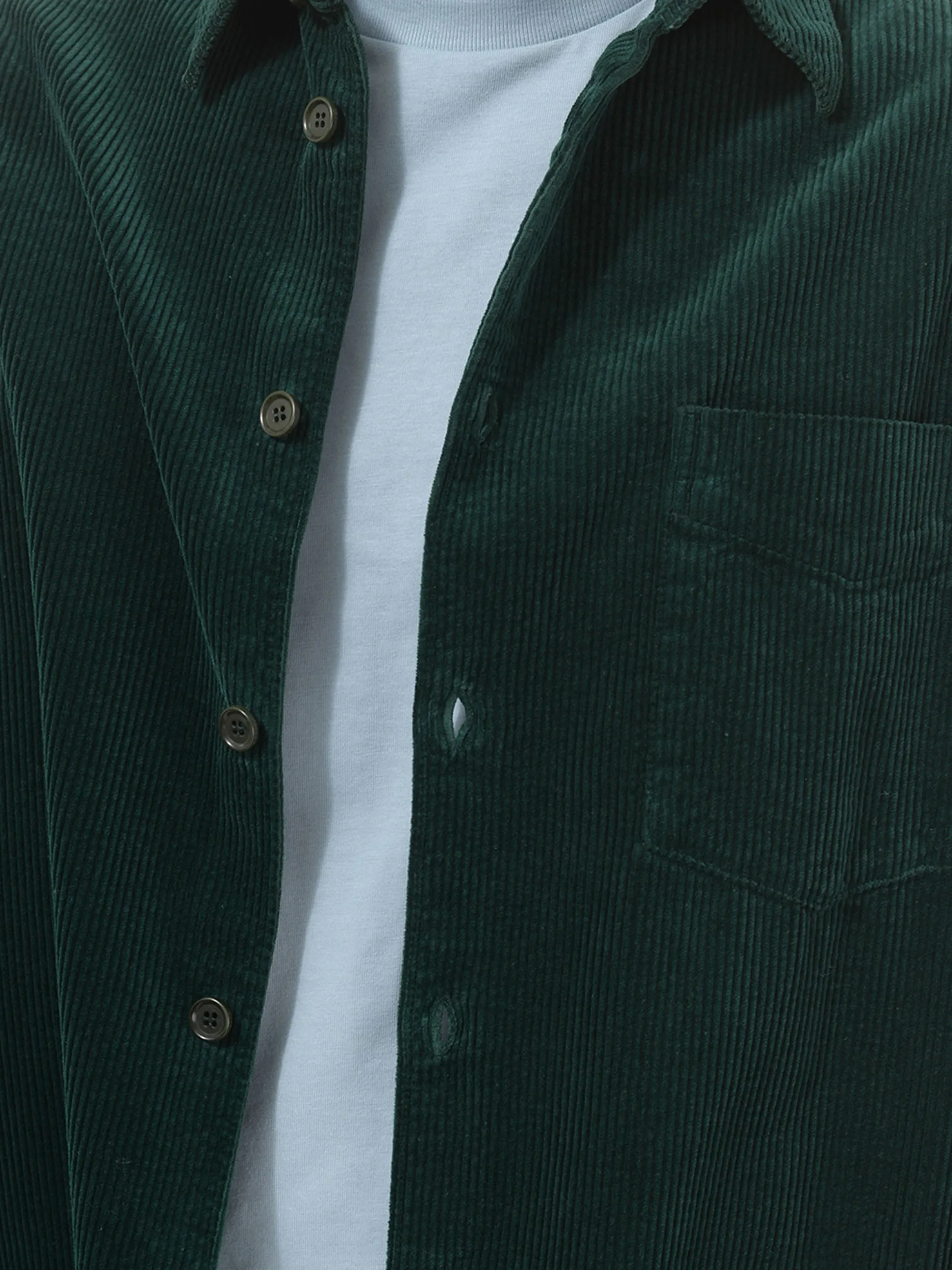Garment-Dyed Corduroy Shirt