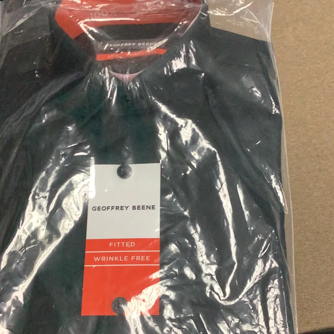 Geoffrey Beene Dress Shirt Fitted Black