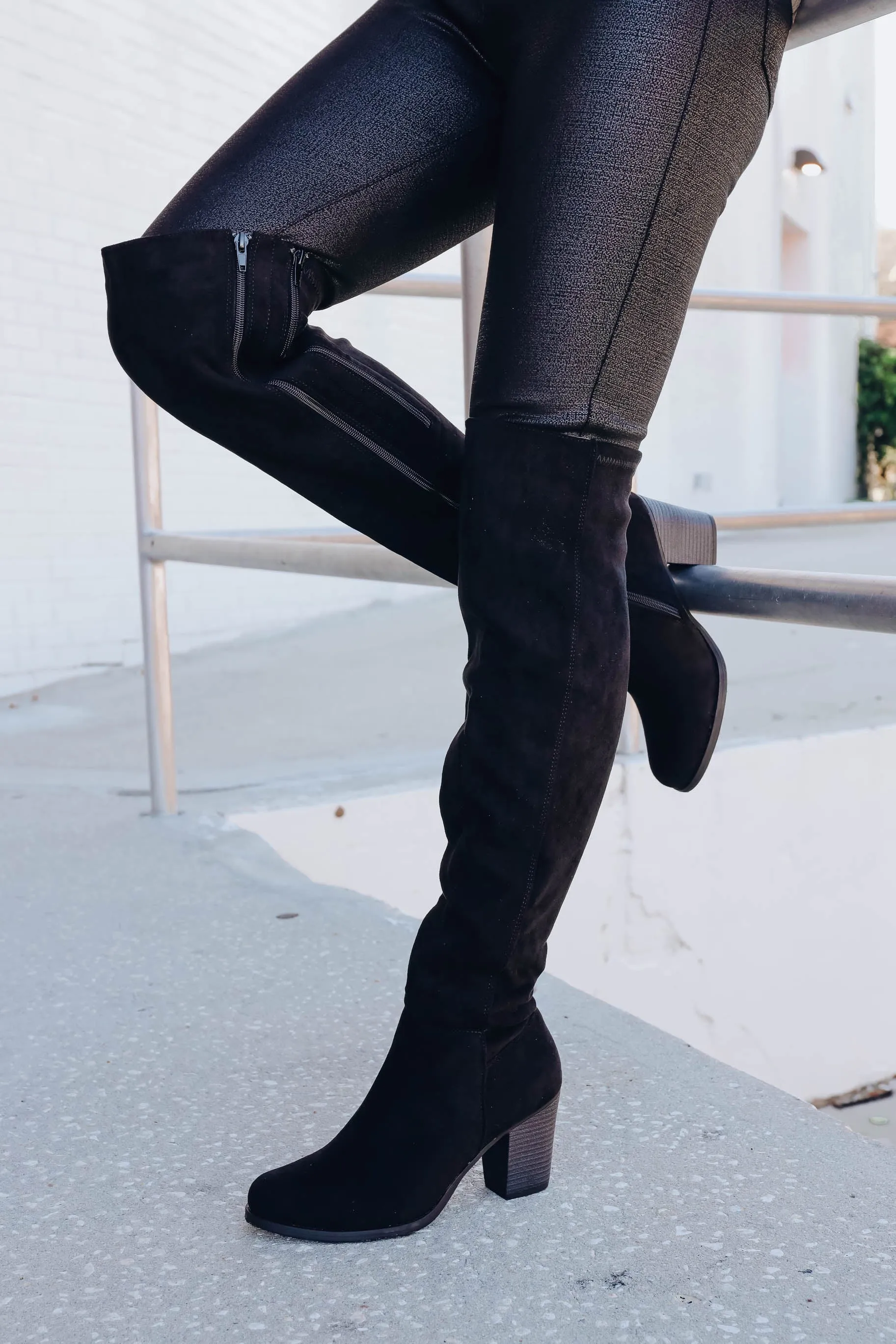 Giabella Over The Knee Boot - Black