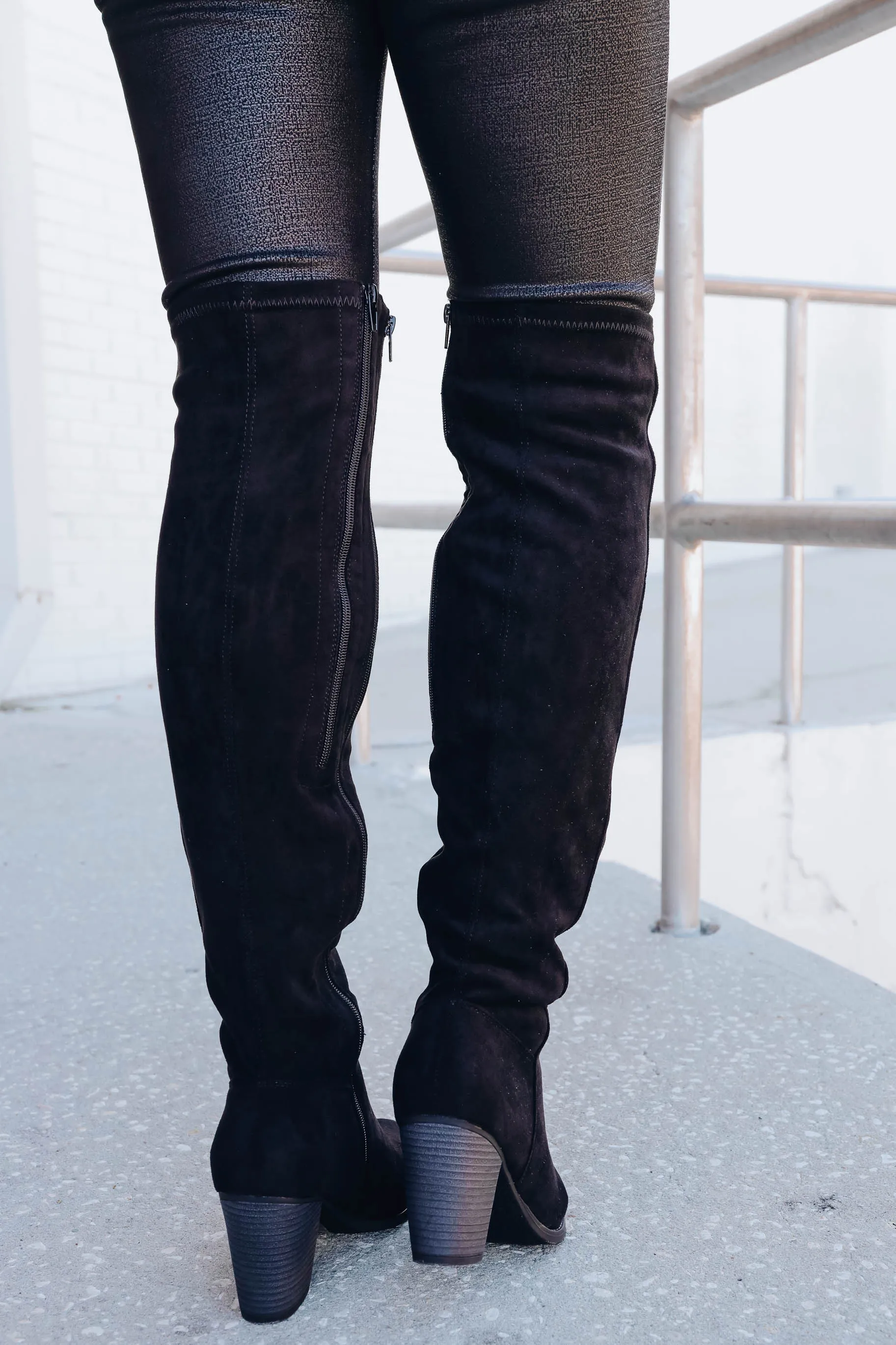 Giabella Over The Knee Boot - Black