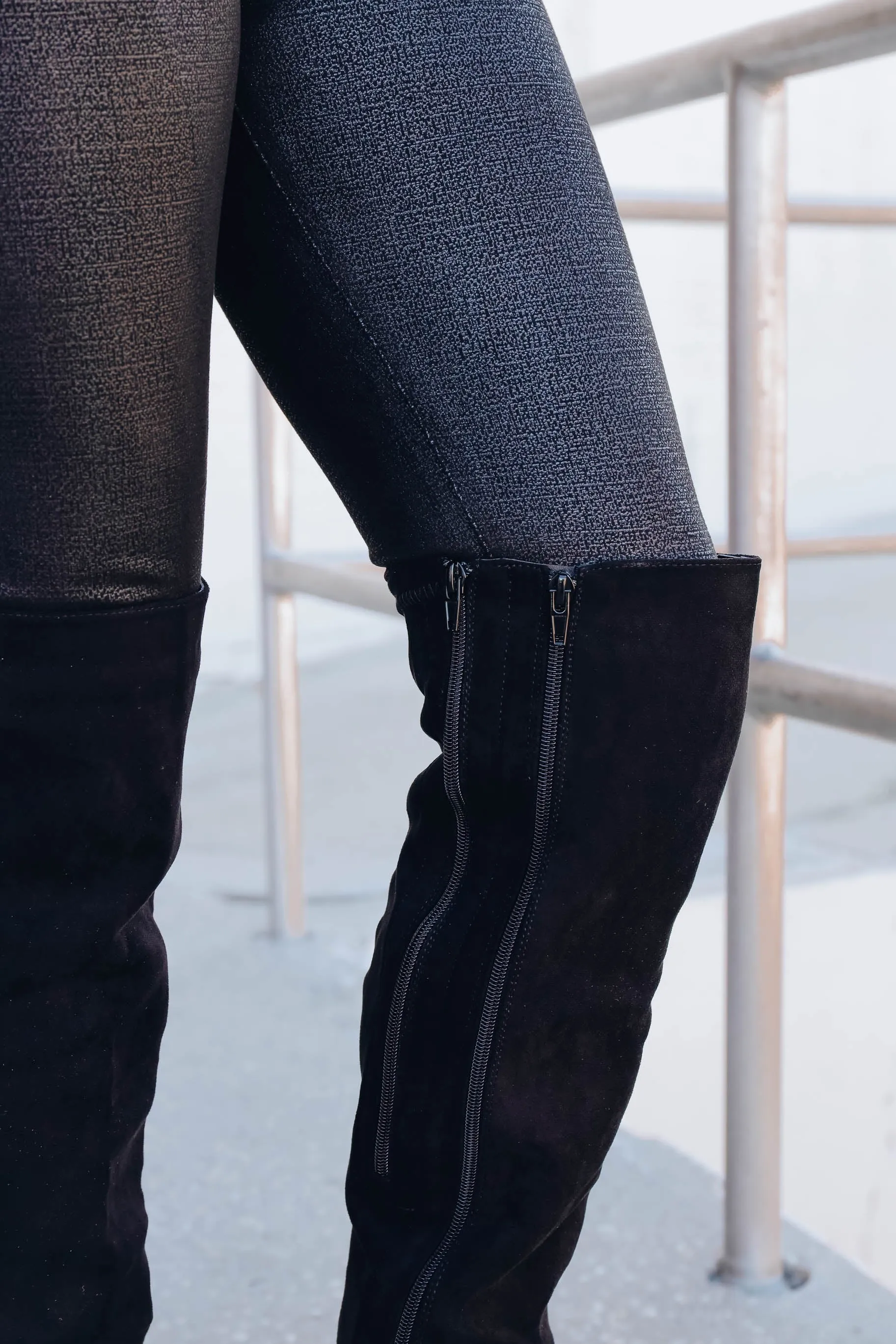 Giabella Over The Knee Boot - Black