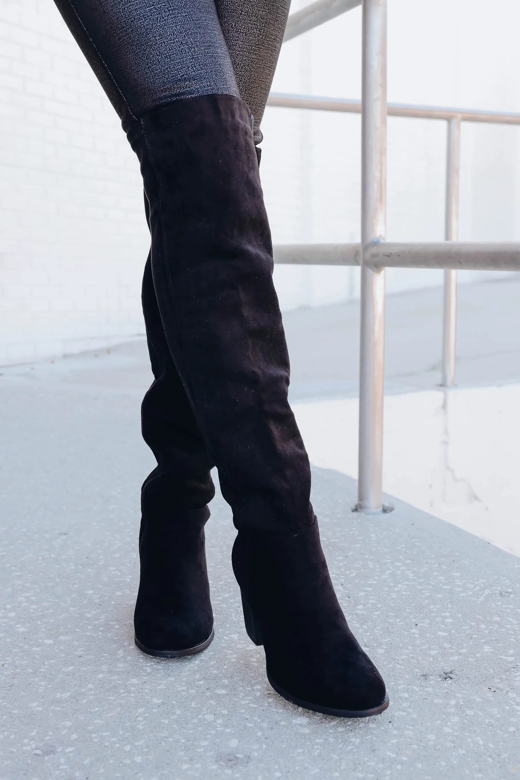 Giabella Over The Knee Boot - Black