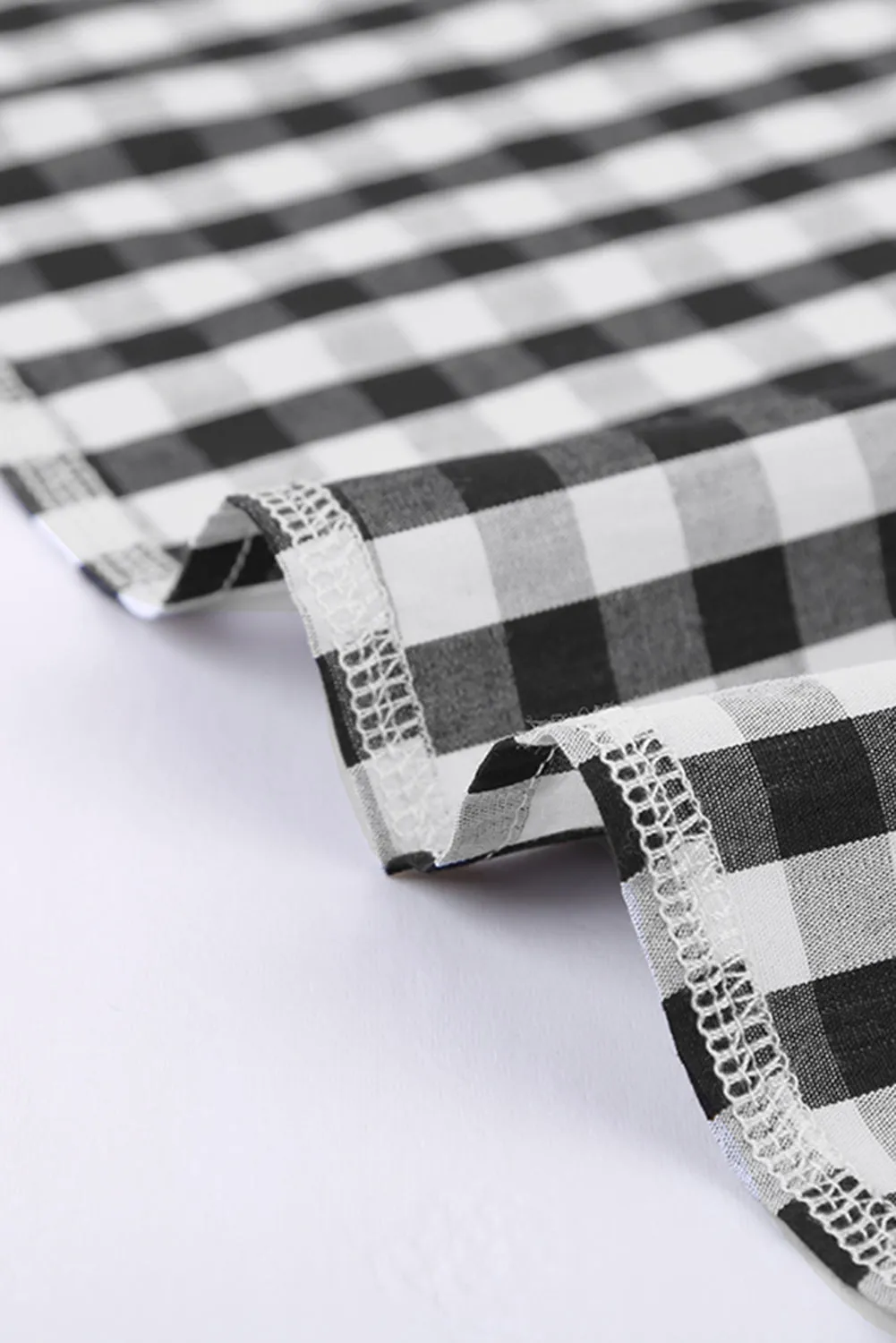 Gingham Play Button Down Shirt
