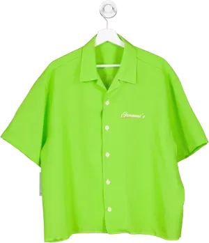 giovanni's Neon Green Polo Shirt UK L