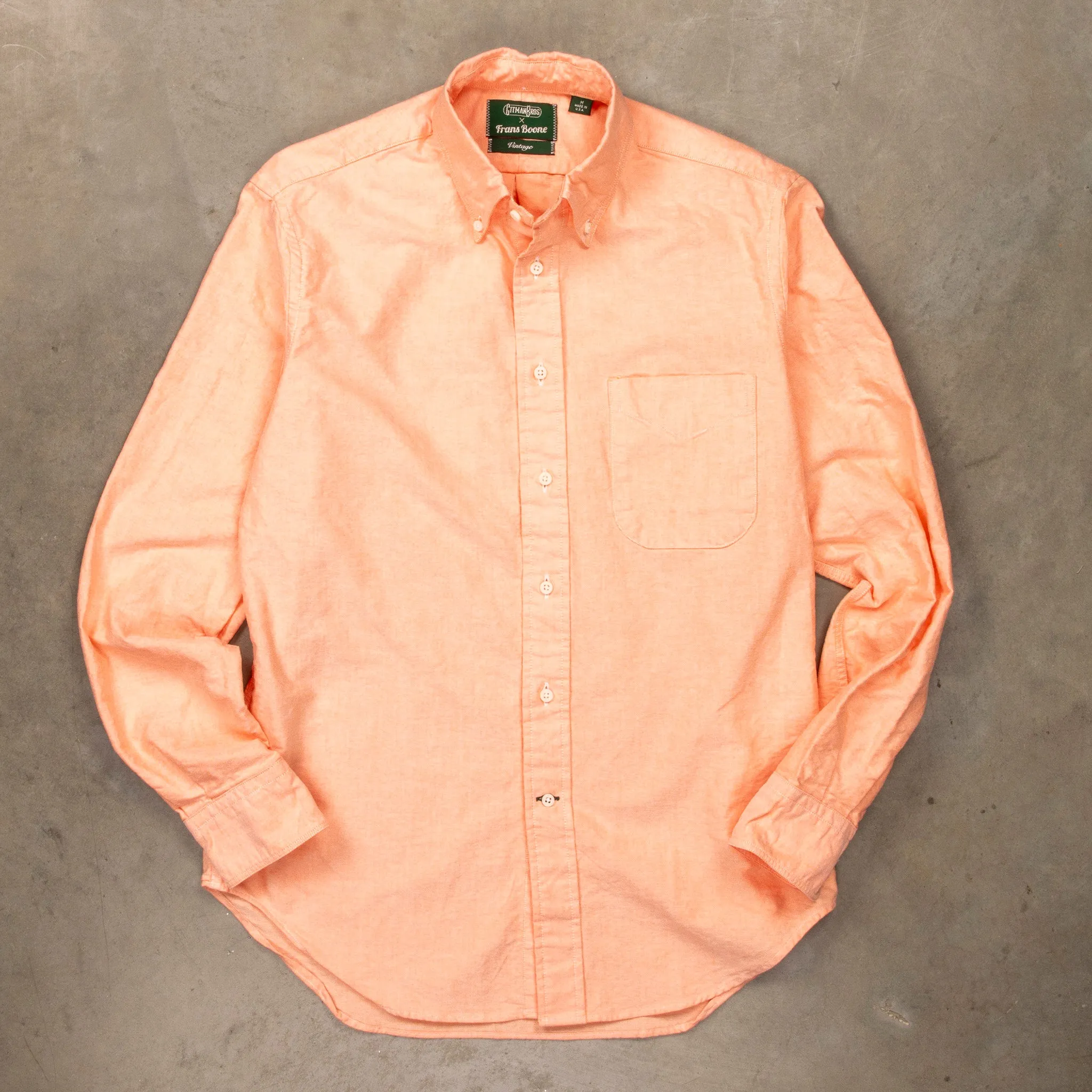 Gitman Vintage x Frans Boone Japanese Oxford Peach
