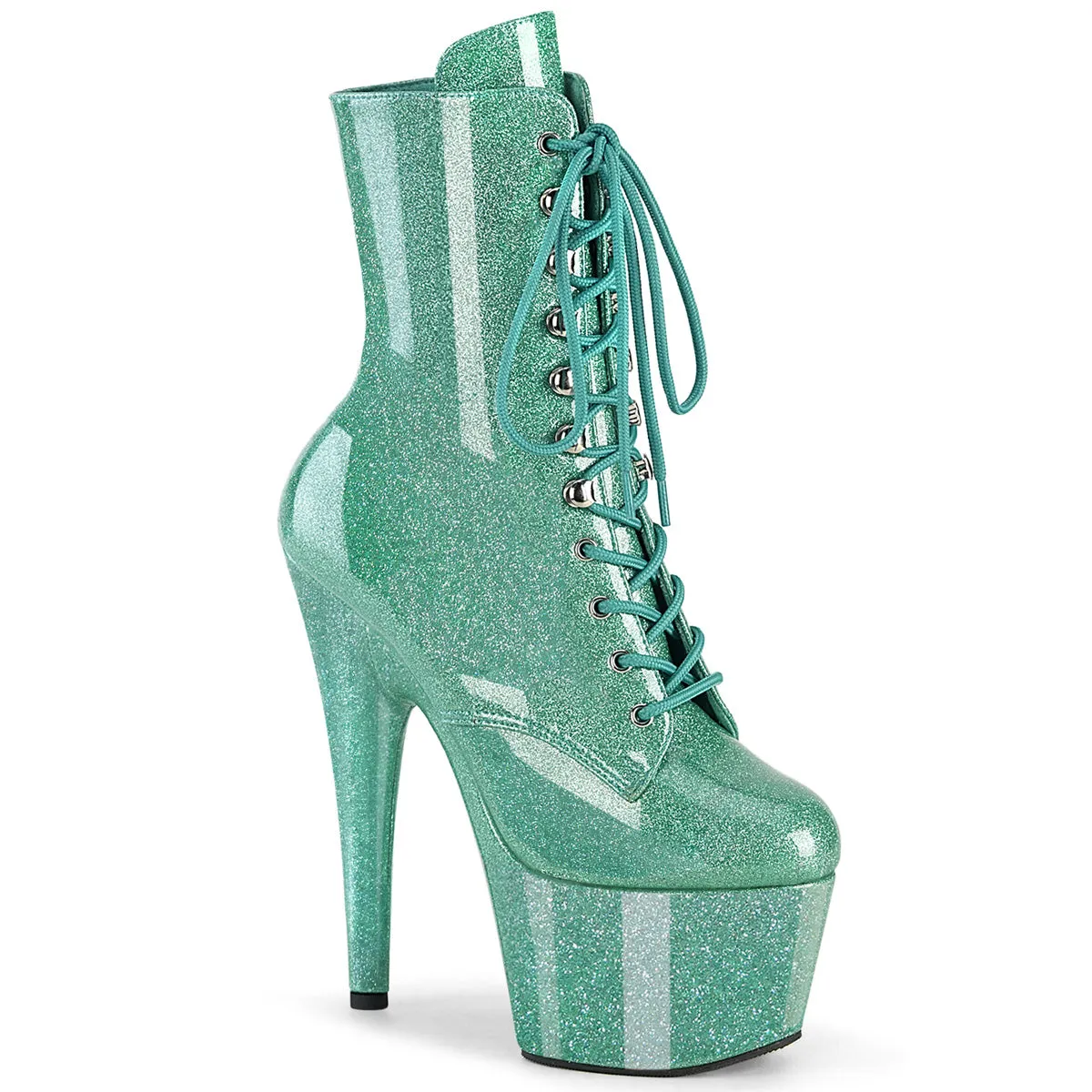 Glitter Stiletto Lace-Up Ankle Boot (ADORE-1020GP)