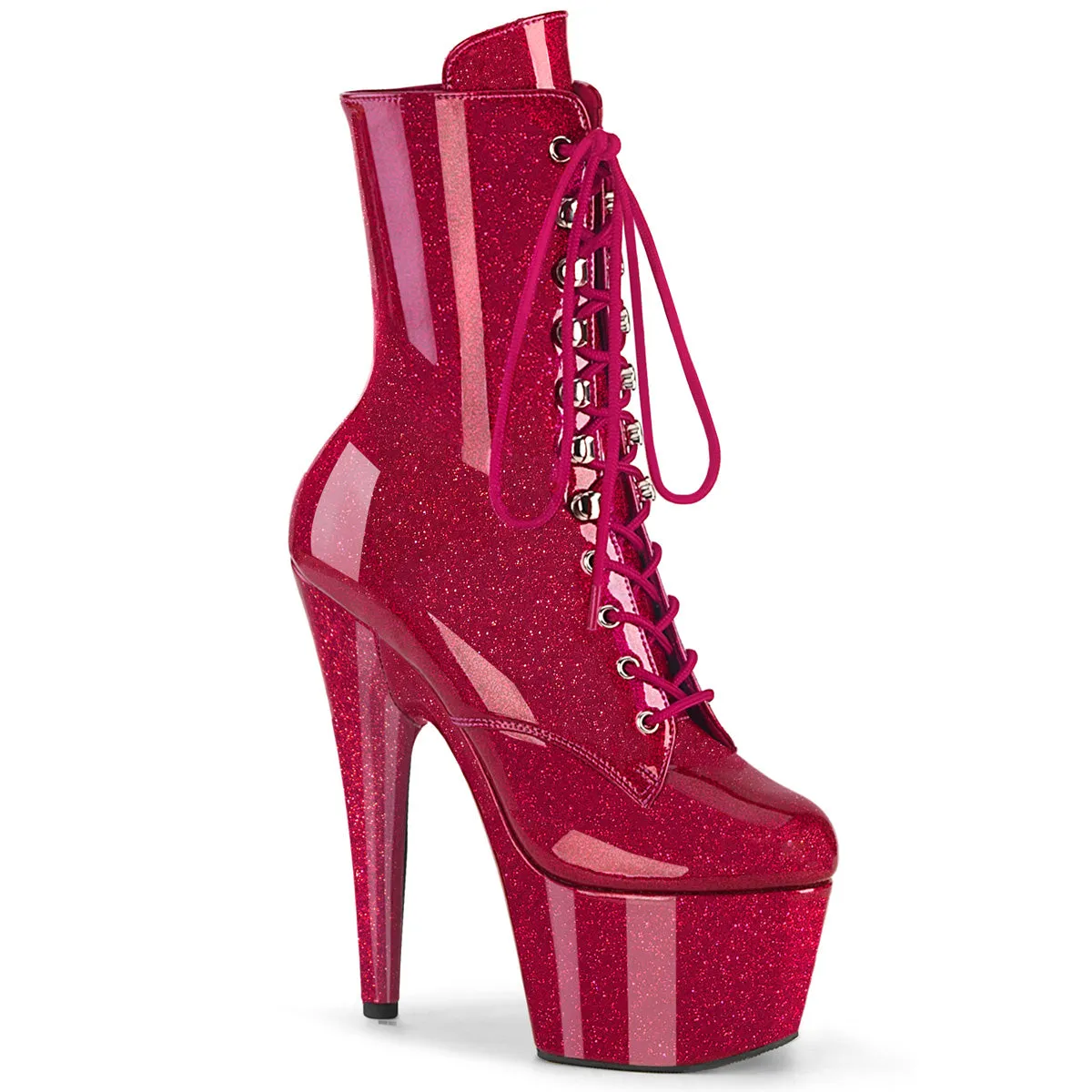 Glitter Stiletto Lace-Up Ankle Boot (ADORE-1020GP)