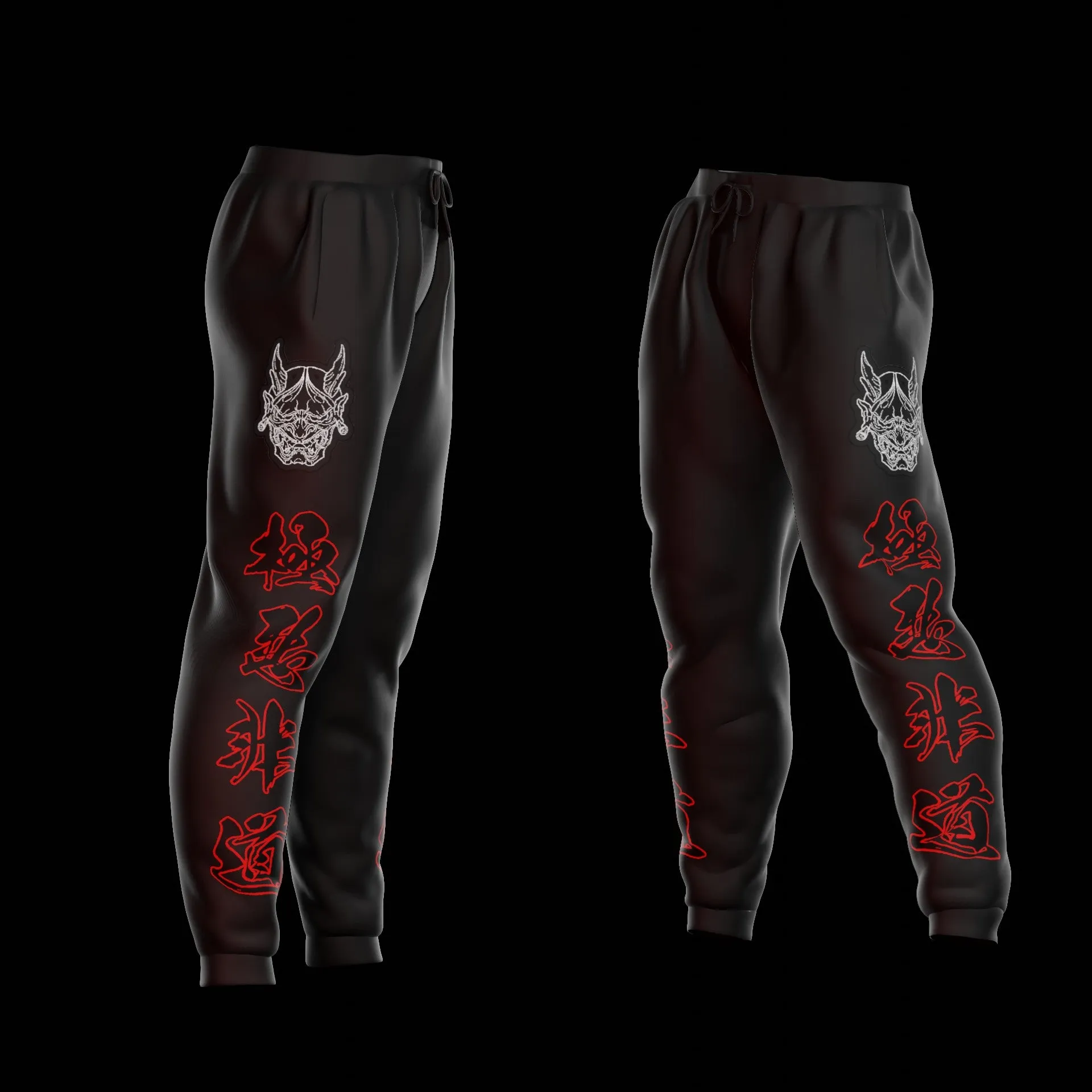 Goku Aku Ultimate Evil Oni Joggers