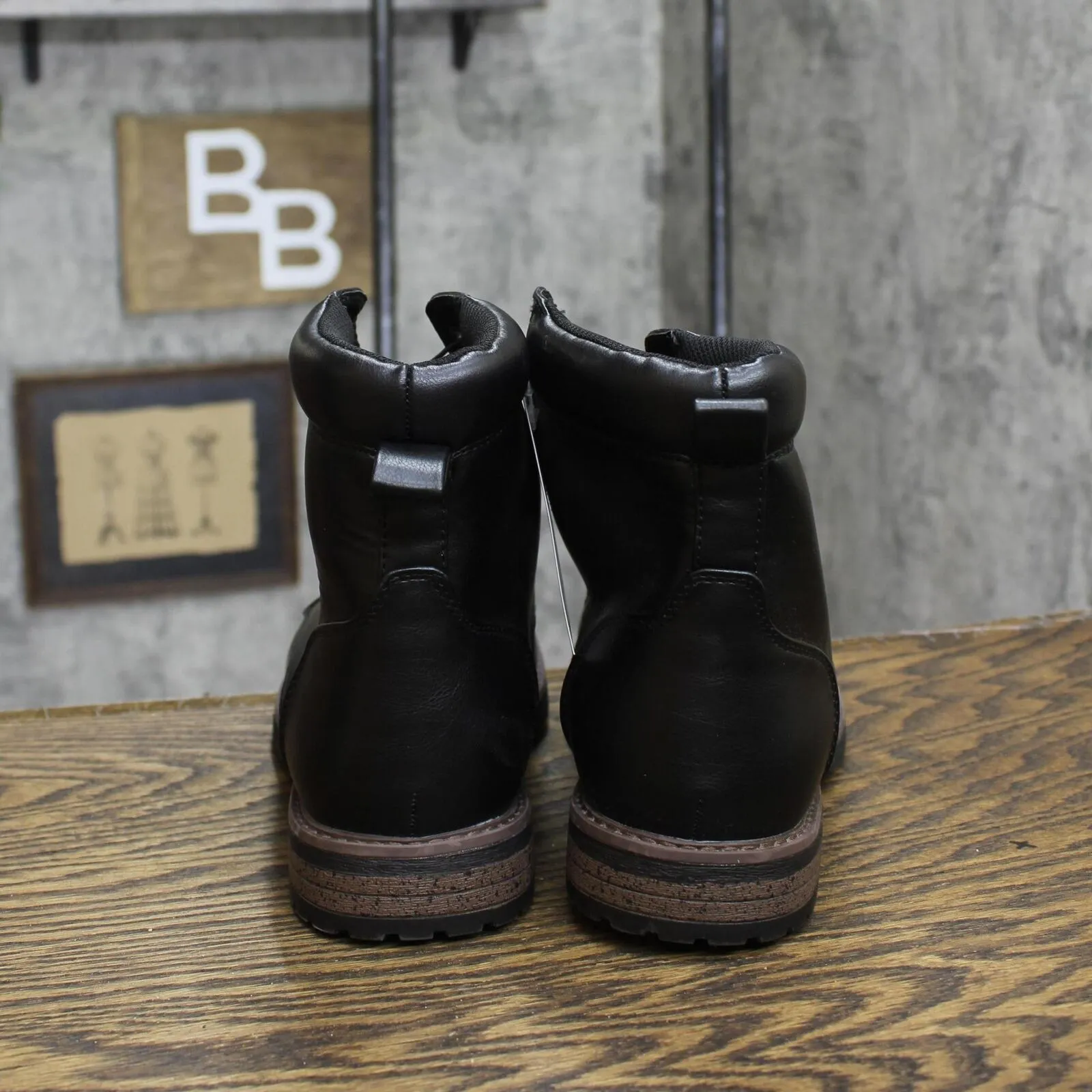 Goodfellow & Co Mens Jeffrey Combat Boots 88097729 Black 9.5