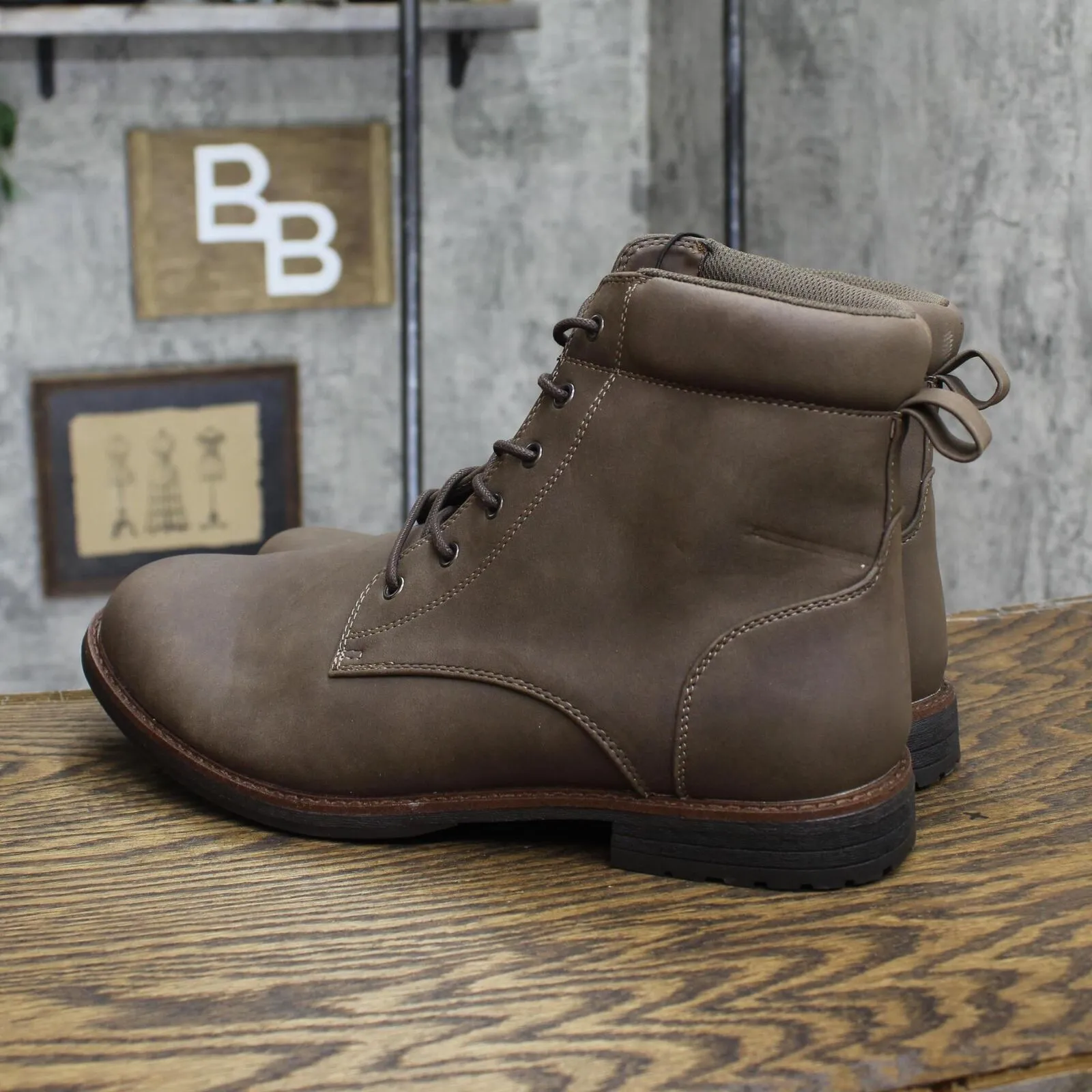 Goodfellow & Co Men's Jeffrey Combat Boots 88097729 Brown 13