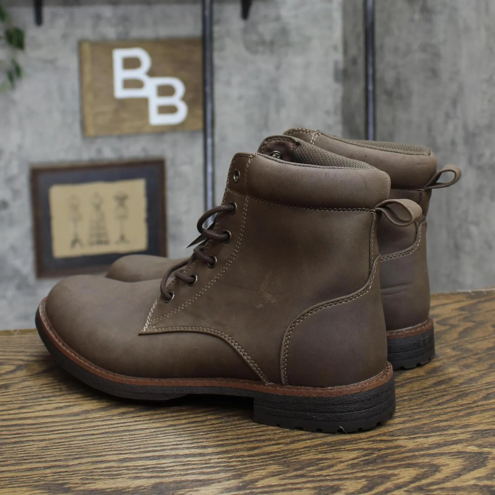 Goodfellow & Co Men's Jeffrey Combat Boots 88097729 Brown 8