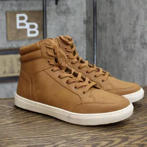 Goodfellow & Co Mens Travis High Top Sneaker 88082943 Cognac Brown 10.5