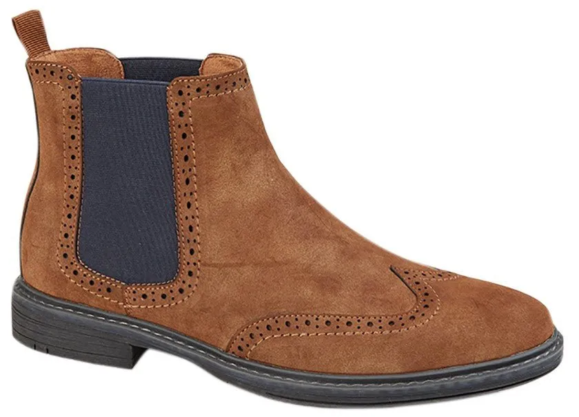 Goor M051BT Mens Brogue Ankle Boots