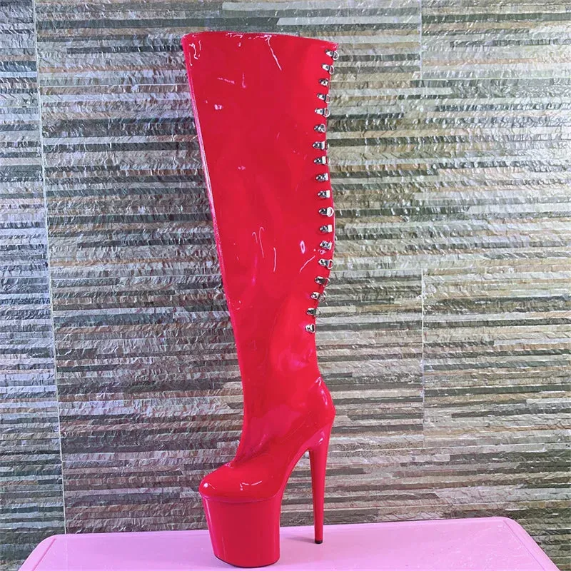 Gothic 20 cm heels Women Over The Knee Boots