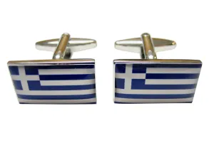 Greek Flag Cufflinks