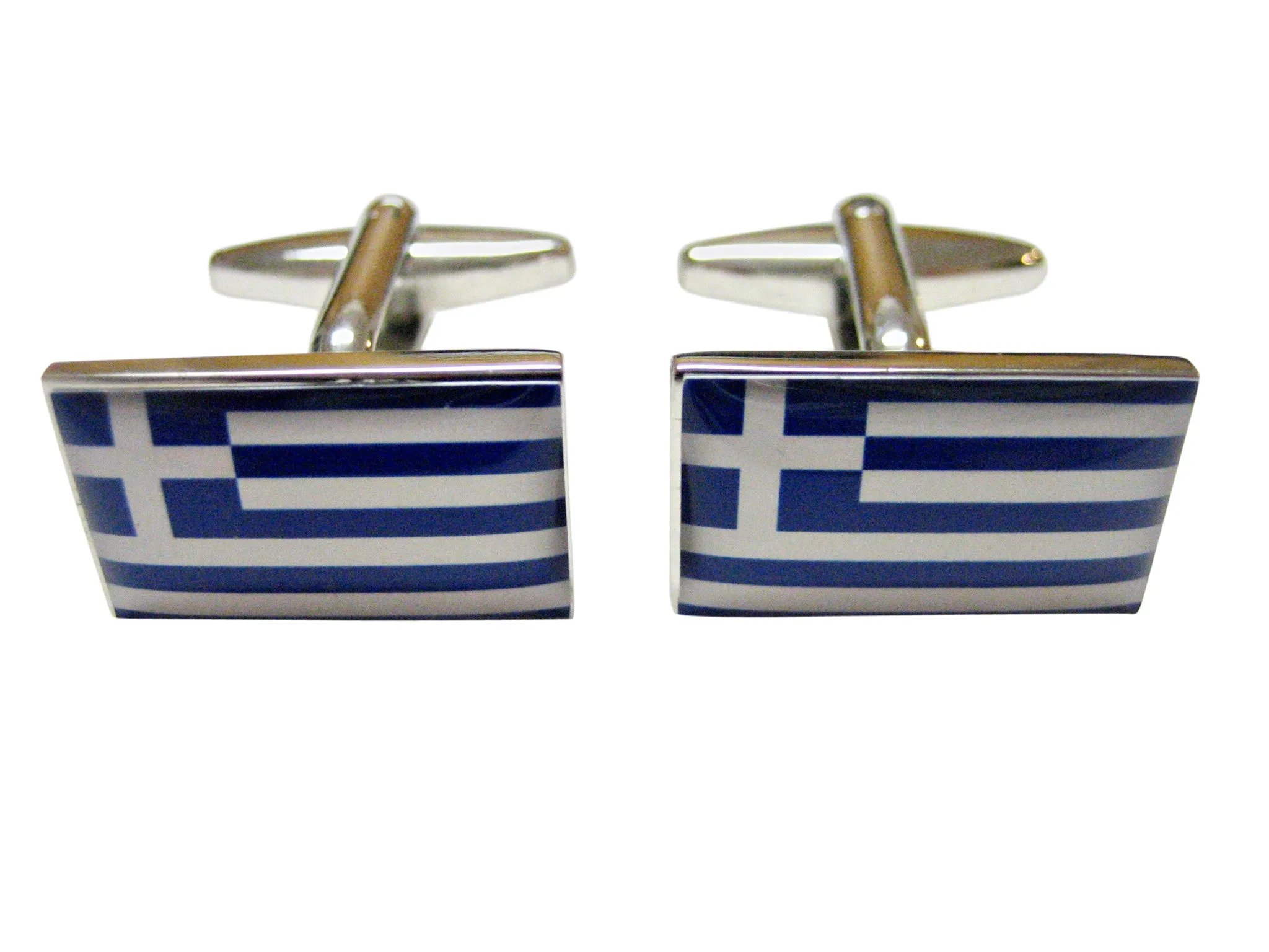 Greek Flag Cufflinks