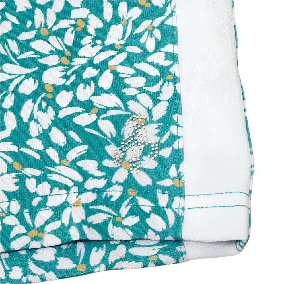 Green Lamb Odelle Printed Golf Polo Shirt