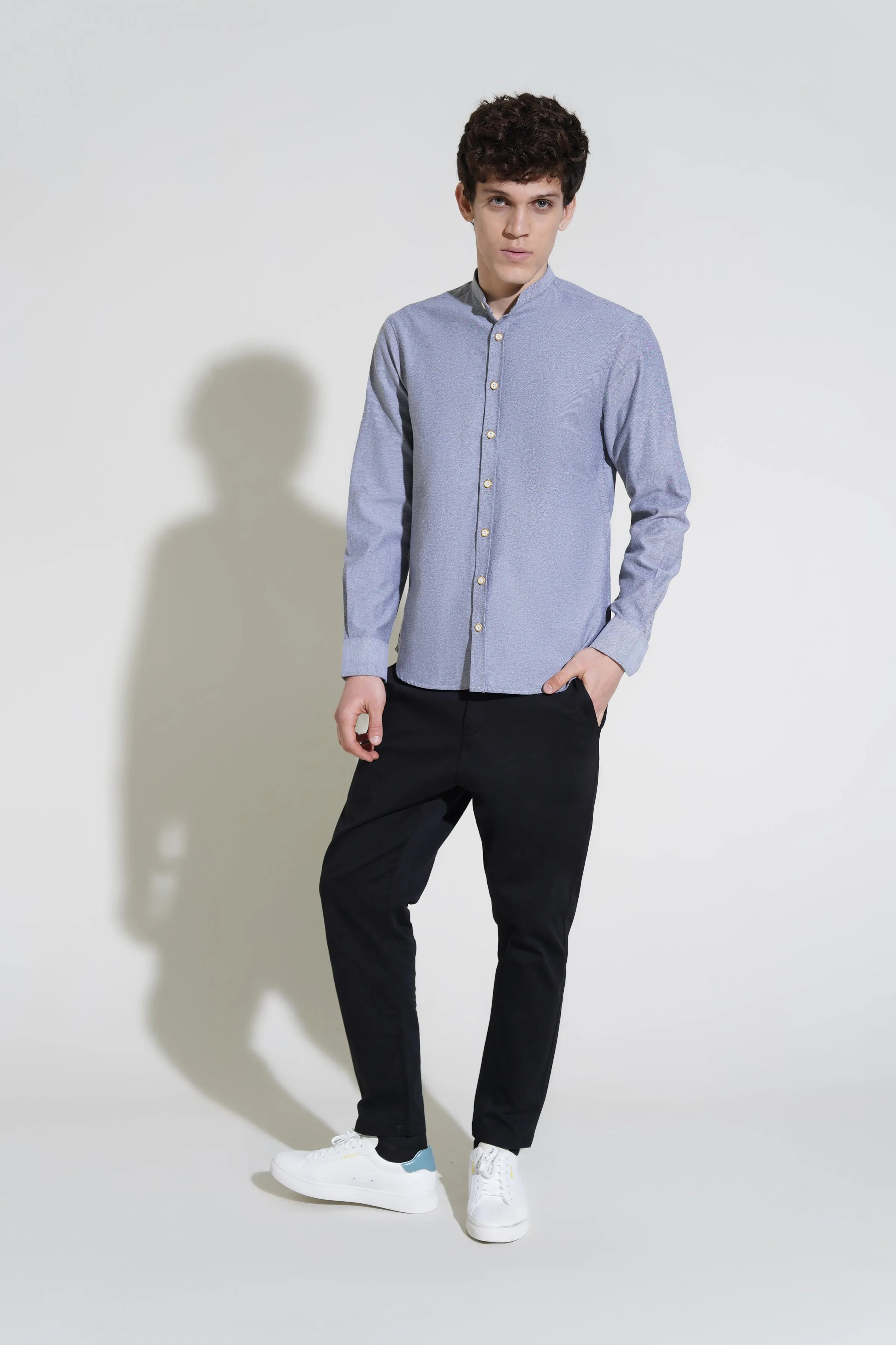 Grey Oxford Shirt