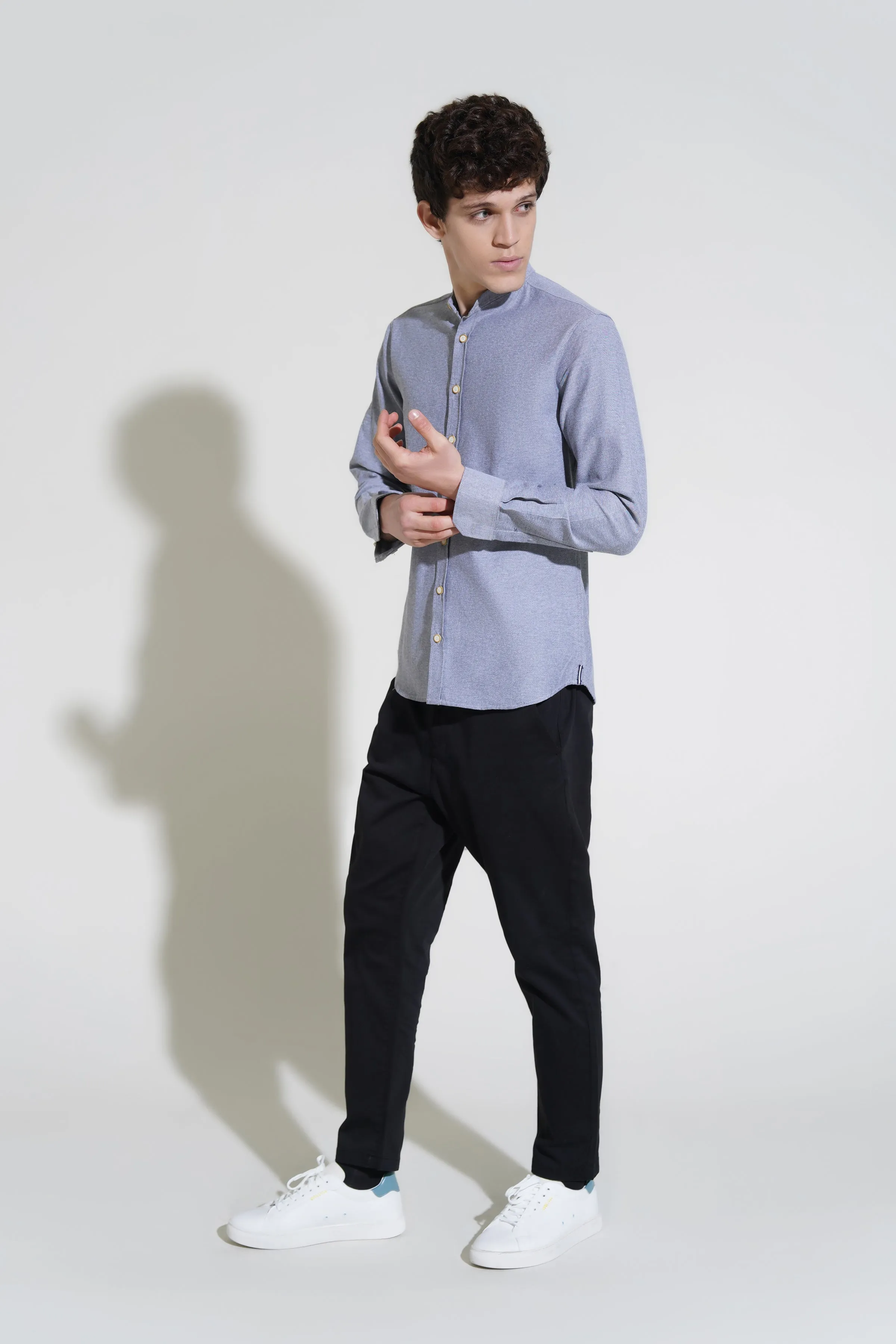 Grey Oxford Shirt