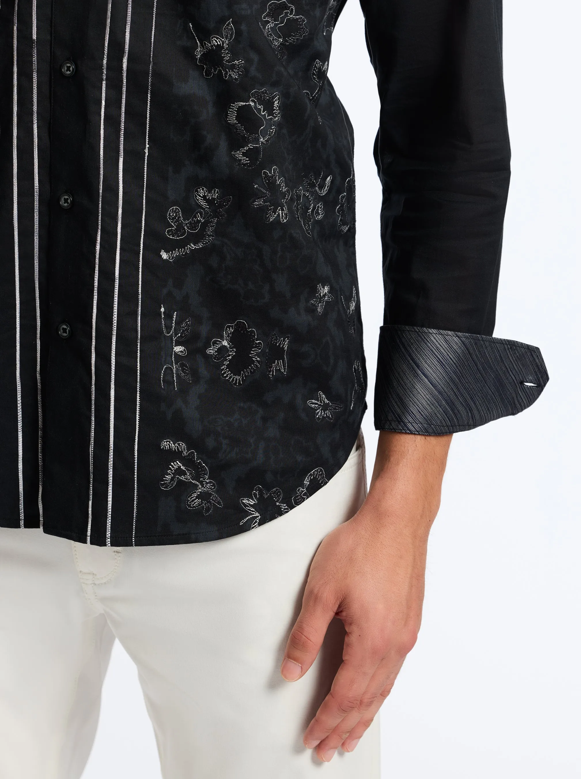 HAVANA LONG SLEEVE BUTTON DOWN SHIRT