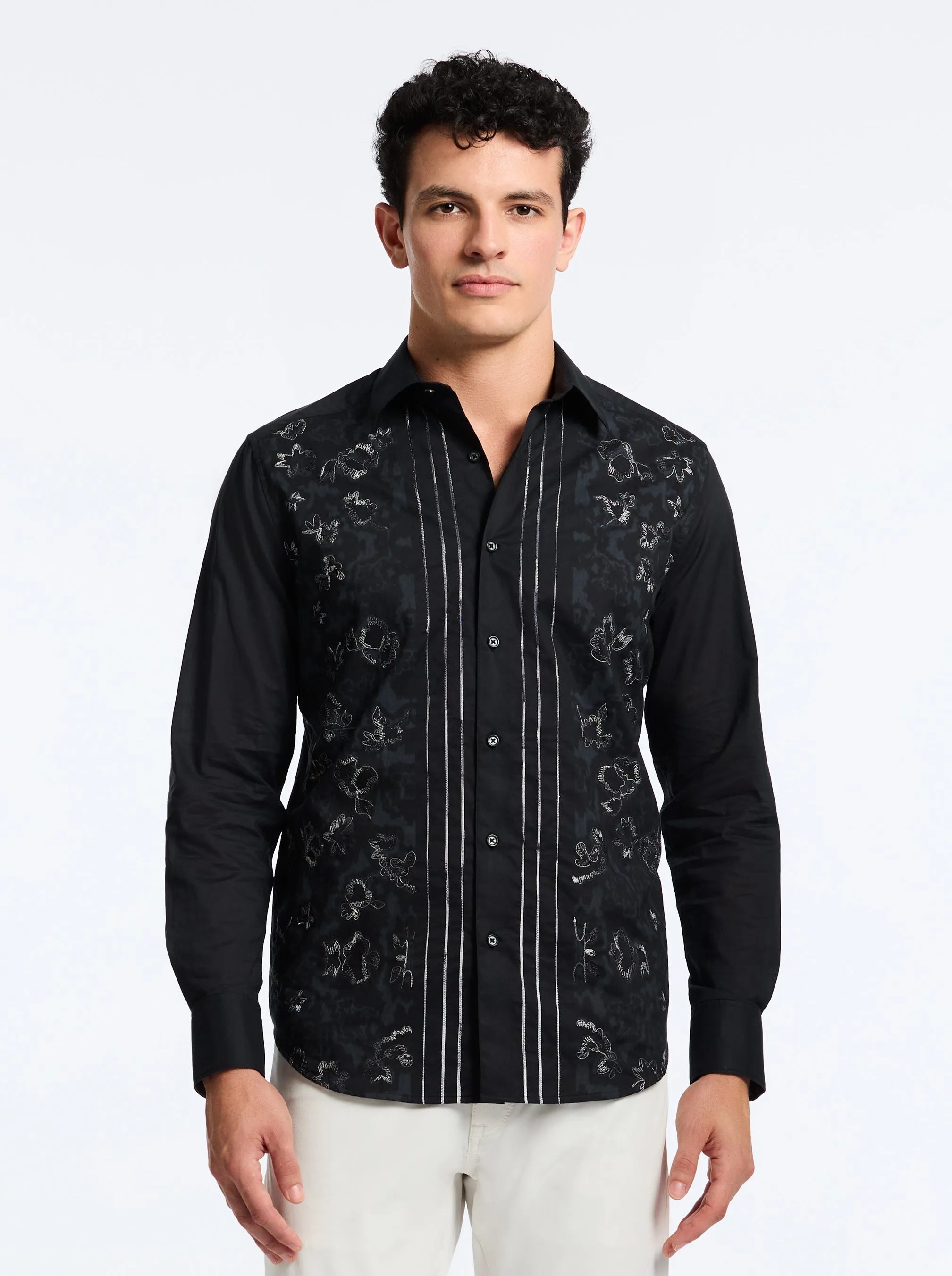 HAVANA LONG SLEEVE BUTTON DOWN SHIRT