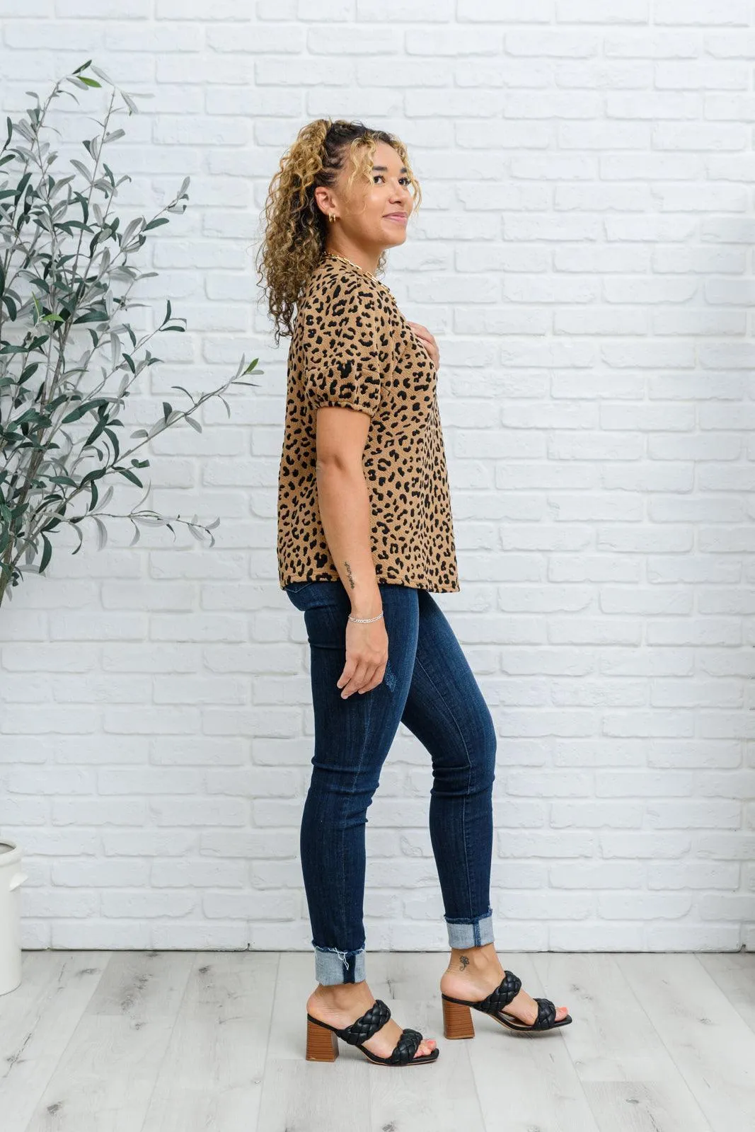 Hazel Blues® | Spotted Animal Print Blouse