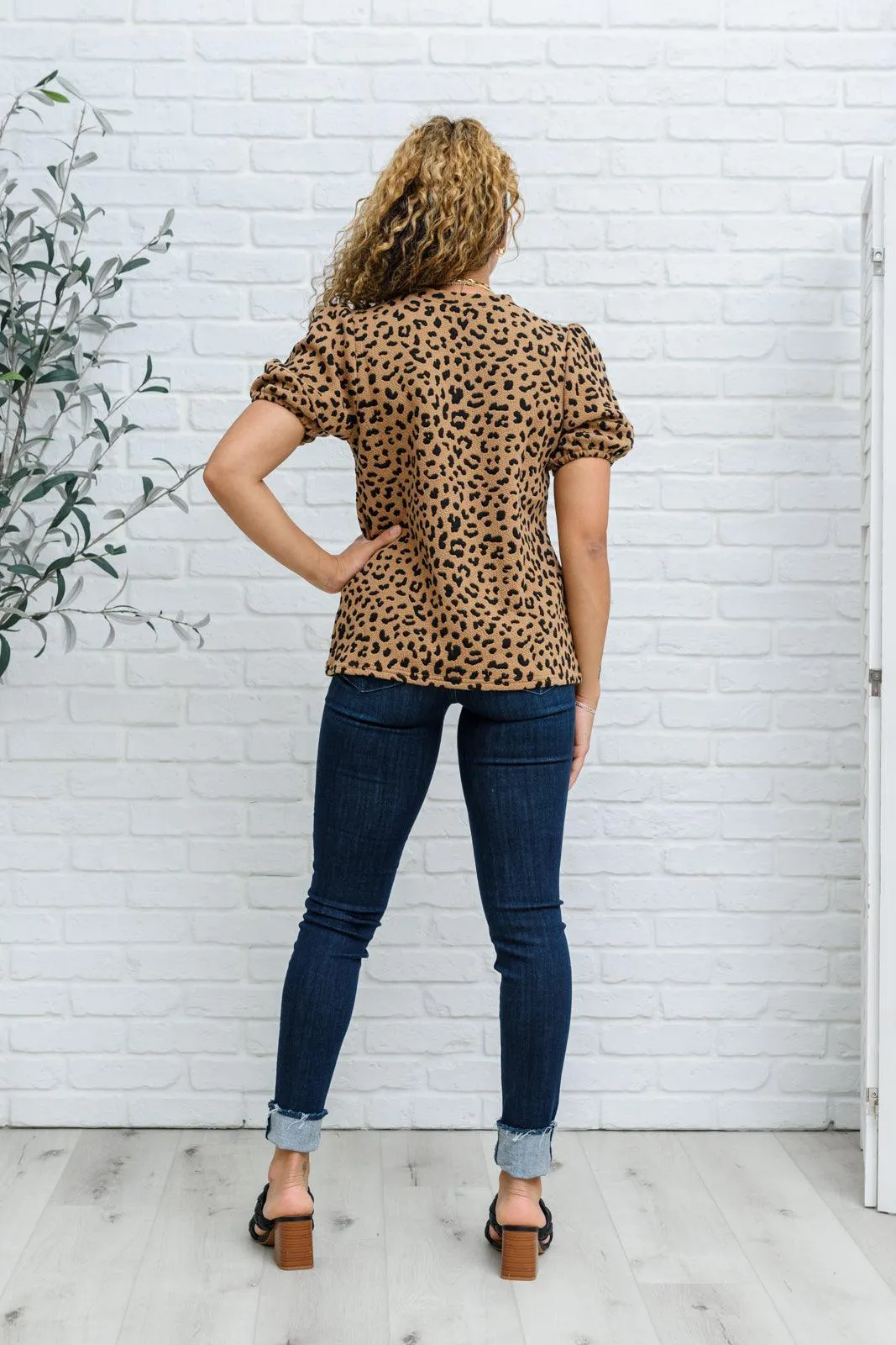 Hazel Blues® | Spotted Animal Print Blouse