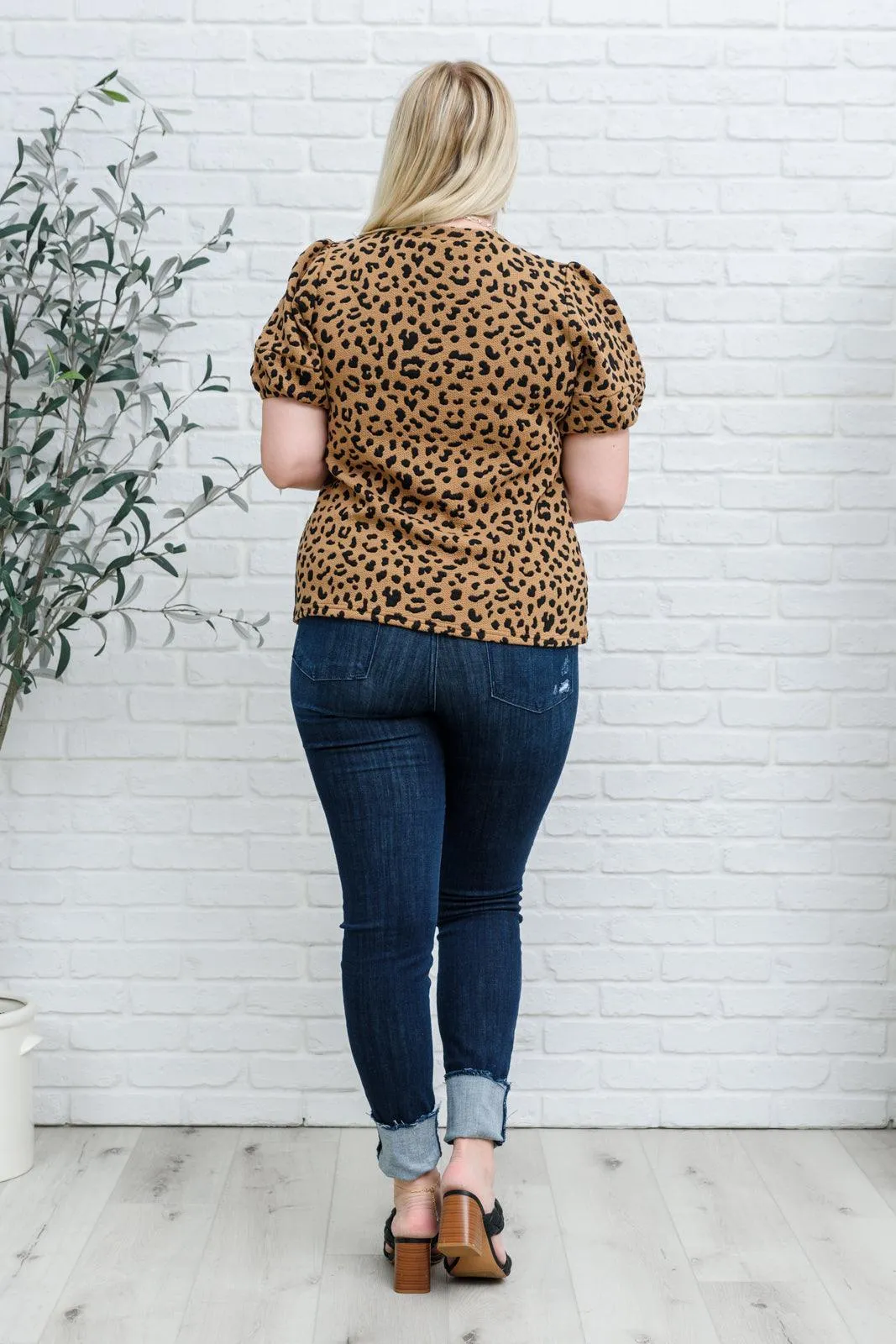 Hazel Blues® | Spotted Animal Print Blouse