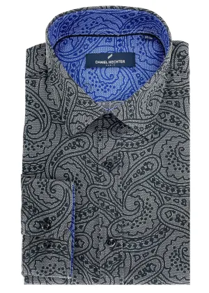 Hechter Paris Paisley Slim Fit Dress Non-Iron Shirt