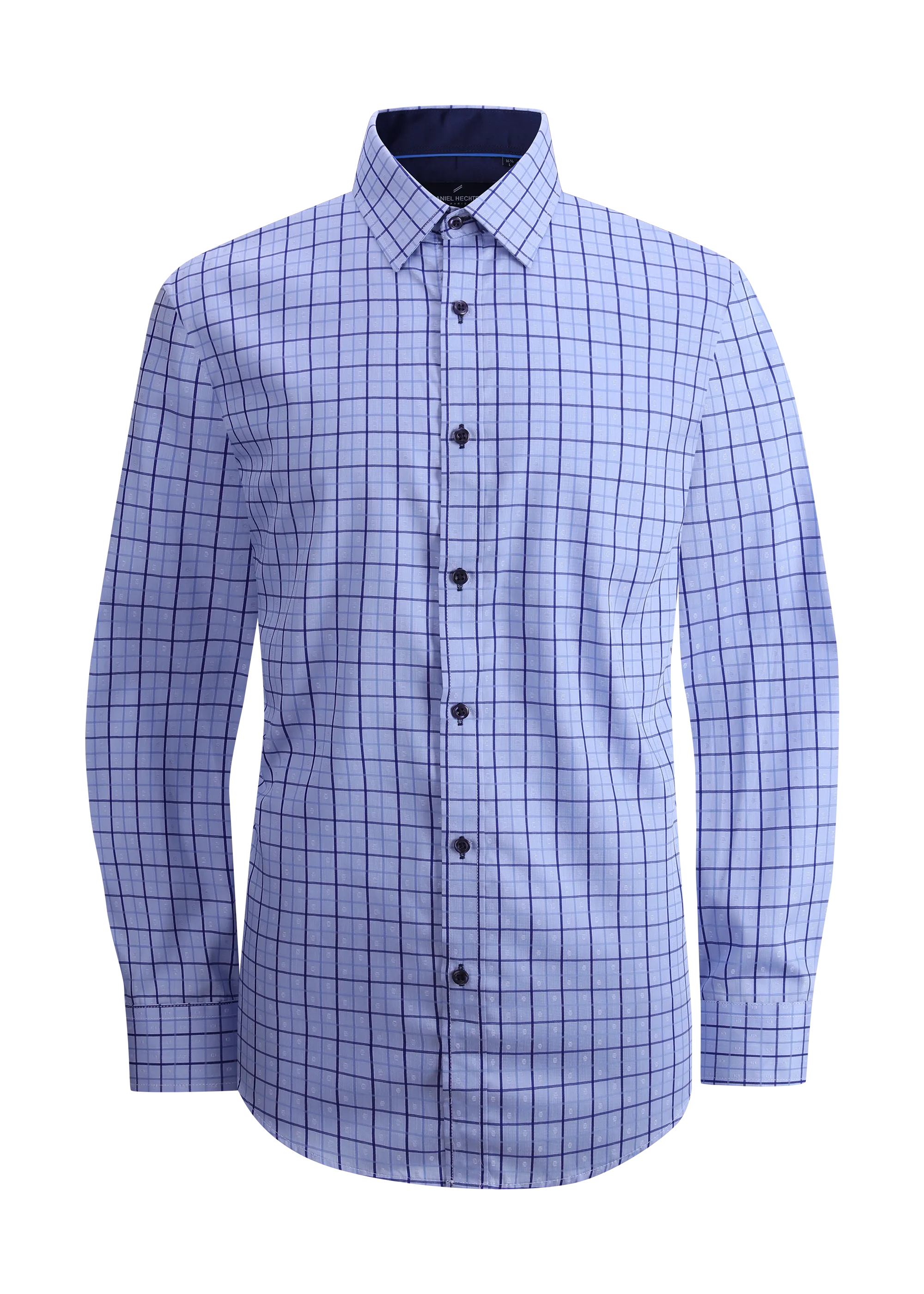 Hechter Paris Windowpane Slim Fit Dress Shirt