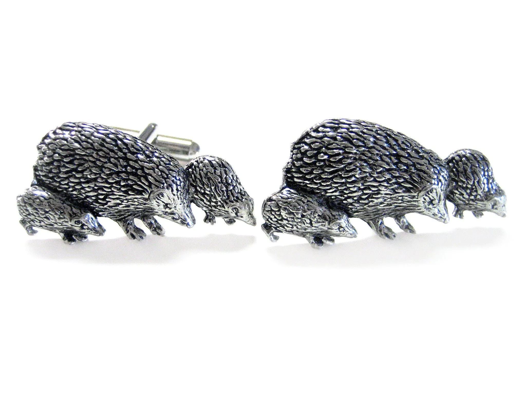 Hedgehog Family Cufflinks
