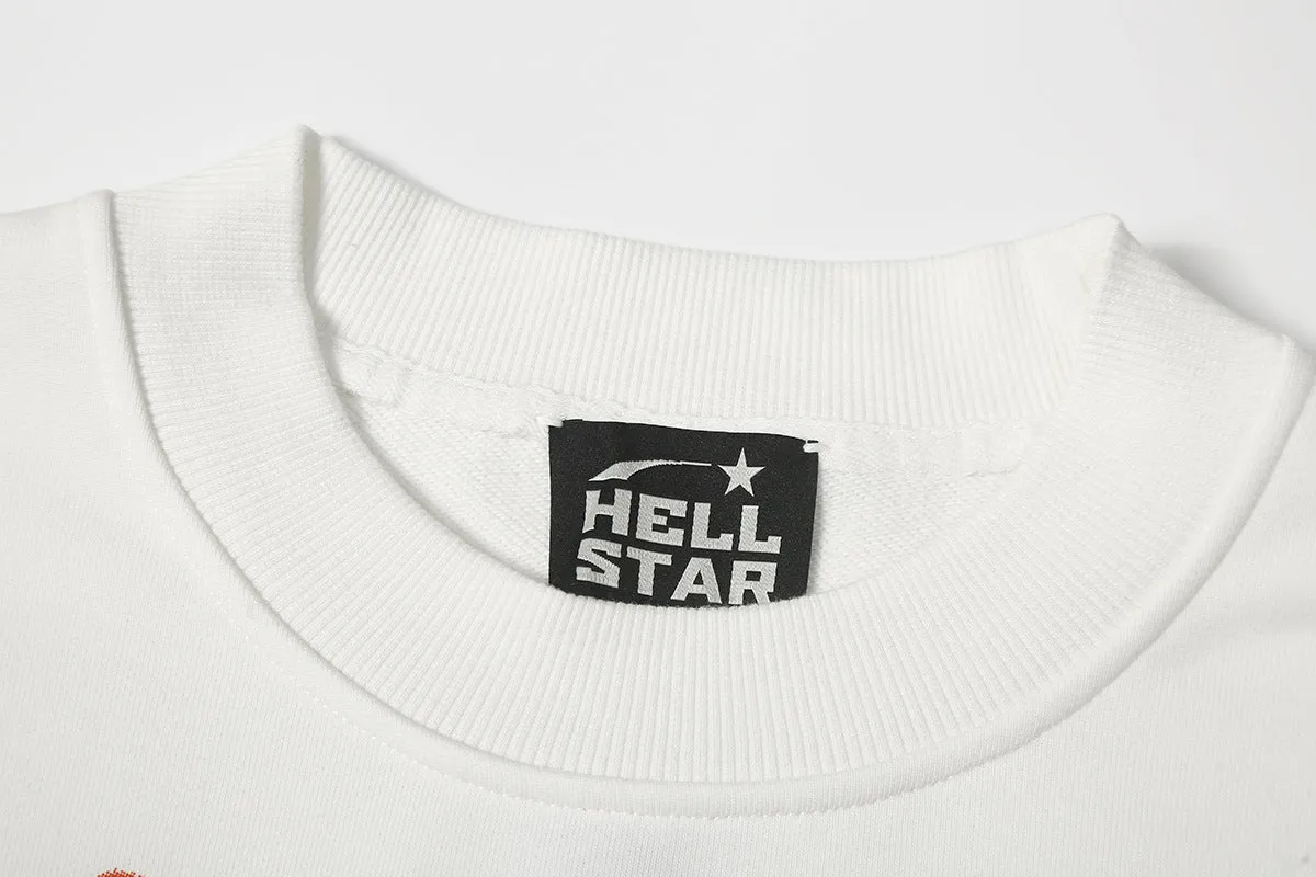 Hellstar Rodman Love Head Flame Print Sweatshirts
