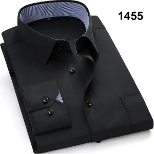 High Quality Men Shirt 2020 Spring Long Sleeve Dress Formal Business Work Shirt Men Twill Shirts Slim Fit Man White Shirts DS378