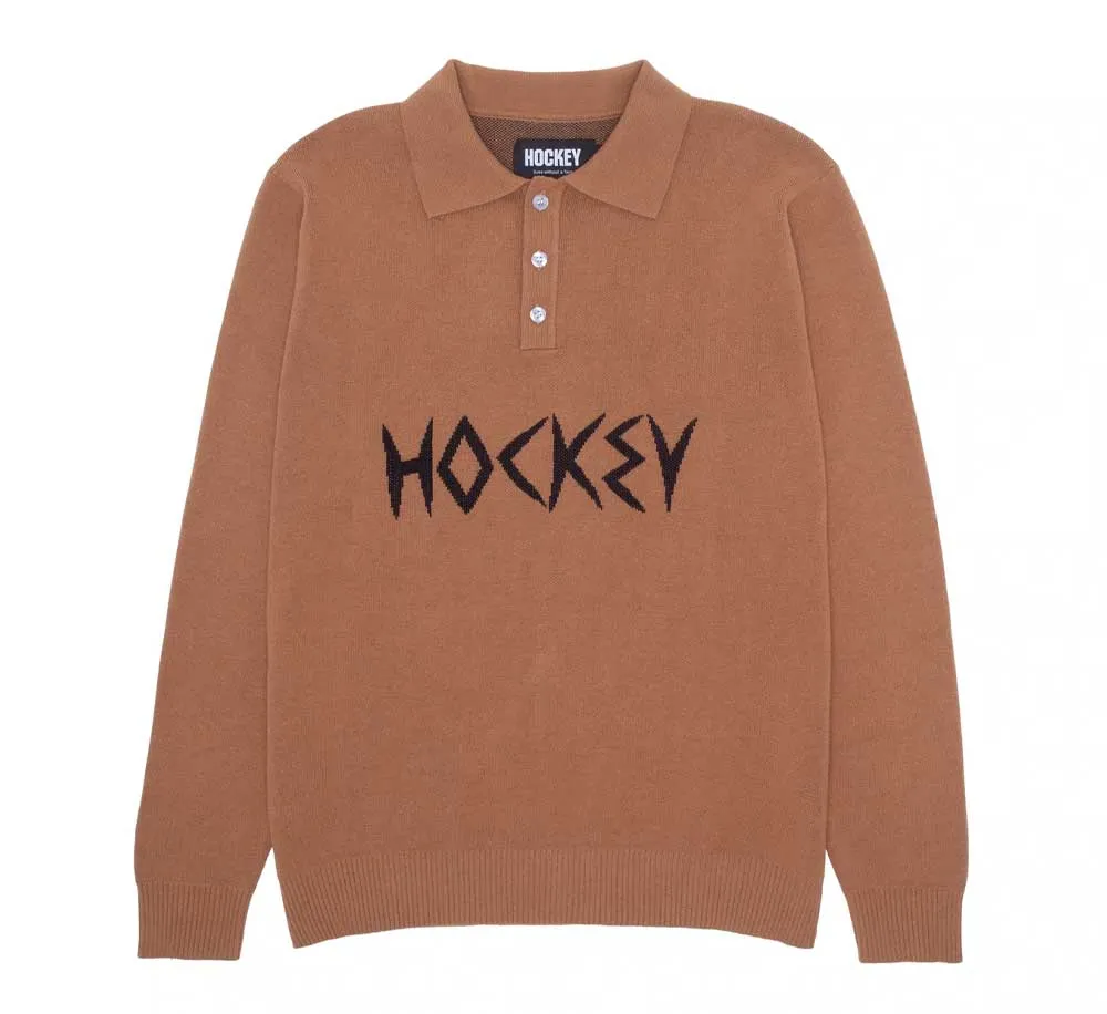 HOCKEY KNITTED POLO SWEATER