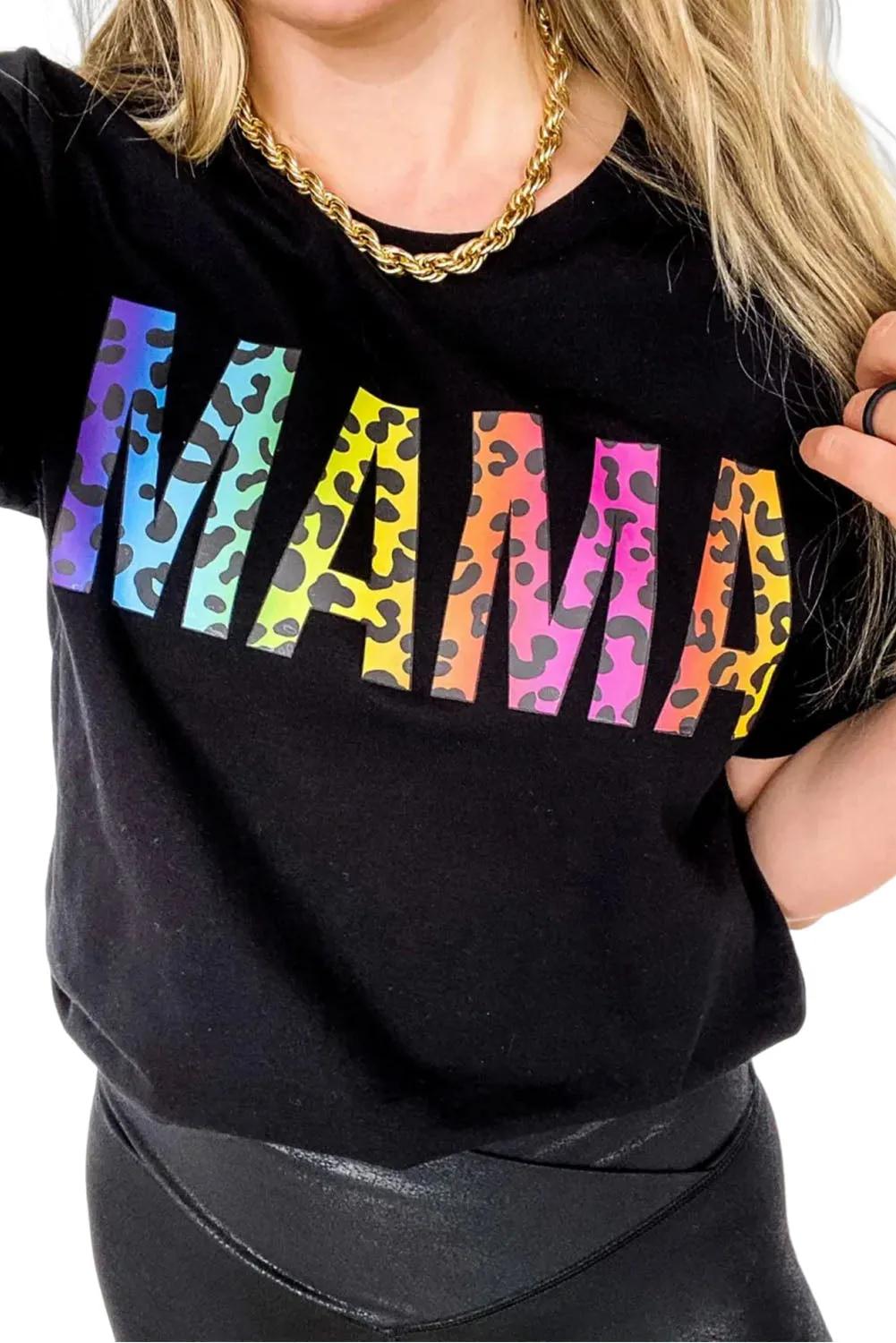 HONEY Bunny Graphic Cuffed Sleeves T-shirt